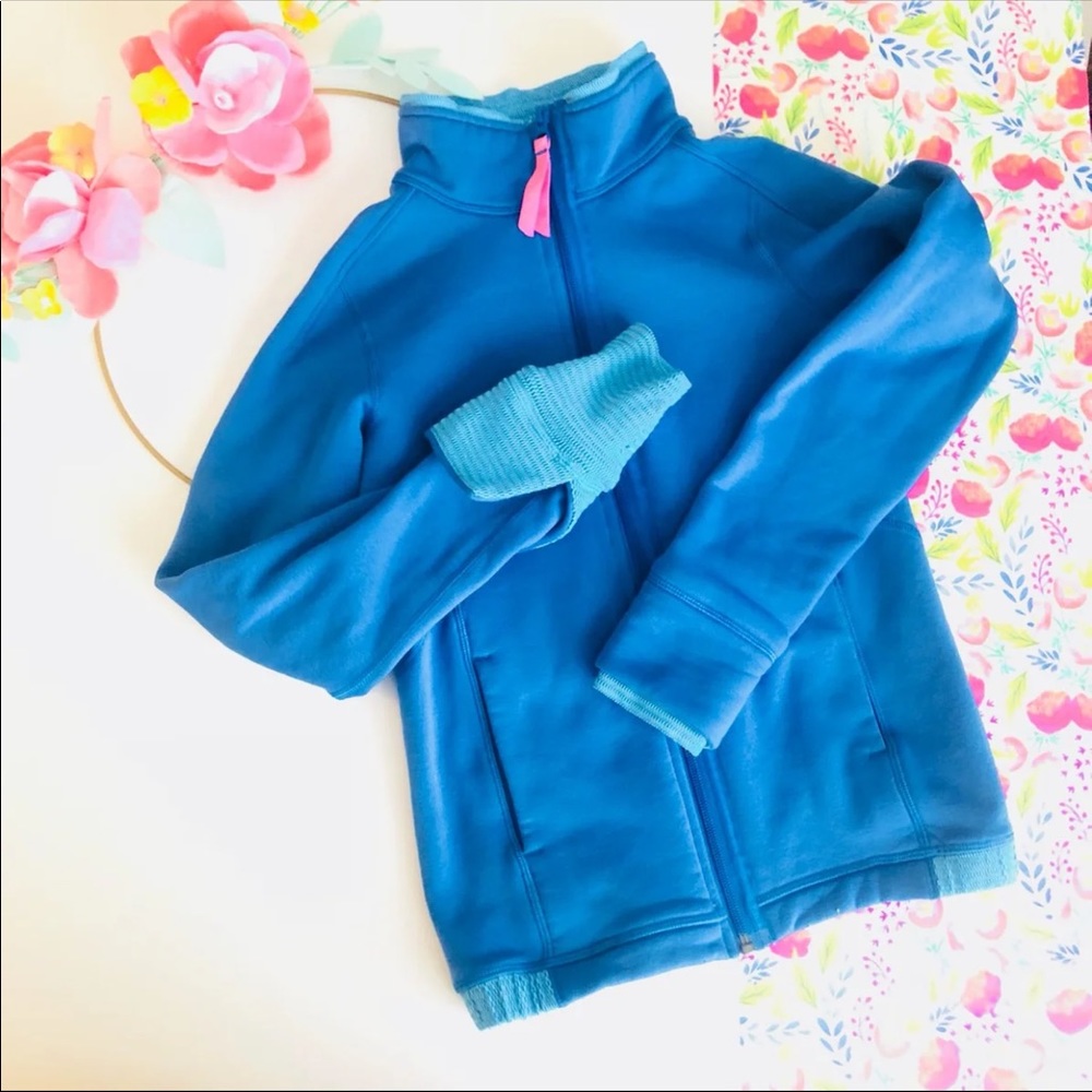 Ivivva Kids Lululemon Blue and pink zipper jacket